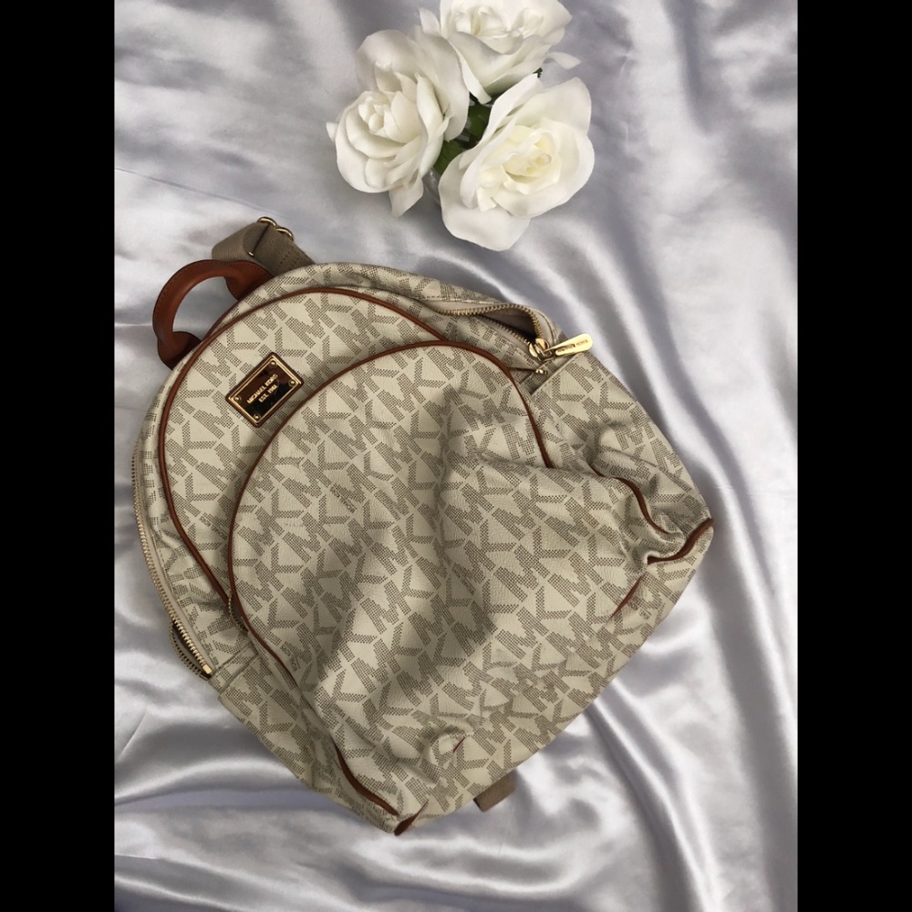 Michael Kors Abbey Jet Set Leather Backpack